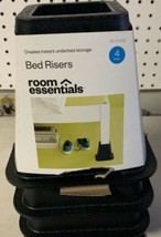 NEW Room Essentials 4 Pack Of 6” Bed Risers - £11.74 GBP