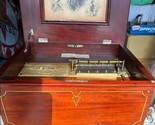 Regina Music Box Mahogany Inlaid Cabinet circa 1898 - $5,935.05
