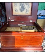 Regina Music Box Mahogany Inlaid Cabinet circa 1898 - $5,935.05