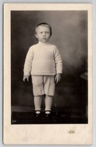 RPPC Young Canadian Child White Knit Sweater c1920s Real Photo Postcard R24 - $8.95