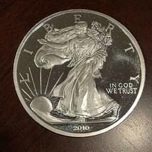 6 Troy oz, Half Troy Pound 2010 Silver Eagle .999 Fine Silver With Plast... - $319.95