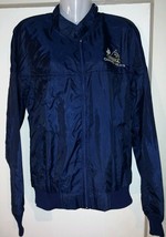 ARMOUR CANNED MEATS Jacket Sz S Lightweight Dark Blue Small Nylon Work Coat - £23.94 GBP