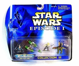 Star Wars Episodio 1 Micromachine Collection 3, Comprese Figure + Veicolo, Nuovo - £25.60 GBP