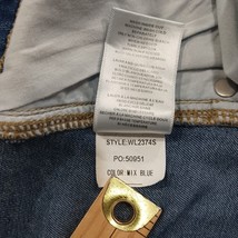 Wash Lab WL2374S Women's Wix Blue Cotton Blend Denim Skirt Size 30 image 6