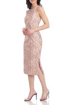 JS Collections Lucia Embroidered Sleeveless Dress in Latte Size 6 - $39.59
