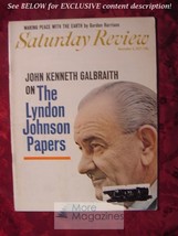 Saturday Review November 6 1971 John Kenneth Galbraith Chester Bowles - £6.90 GBP