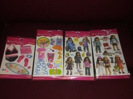 4 American Girl Crafts Sticker Sets New Summer Fun School Days Slumber Party... - $18.80