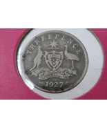 Australia George V Three Pence Coin Silver Coin - $216.07 MXN