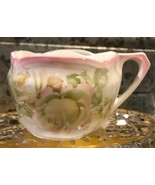 Vtg Victorian Bavaria Floral Porcelain Shaving? Cup Mug Roses Right Handed - $32.82 CAD