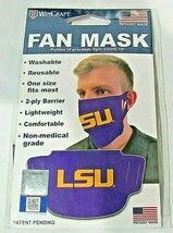 NCAA LSU Solid Face Mask / Cover by WinCraft - £11.79 GBP