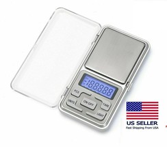 Small Portable Pocket Digital Pocket Scale Weight Gram Ounces LCD Jewelry ct New - £15.17 GBP