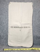 Vintage Canvas 1st Interstate Bank of Oregon C Deposit Bag - 17&quot; x 10&quot; - $8.00