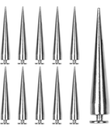 30PCS 40MM Spike and Studs Silver Cone Spikes Punk Bullet Large Leather ... - $10.67