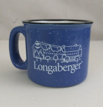 Vintage The Crawford Barn Longaberger Stoneware Blue 3.5&quot; Coffee Cup - $11.87