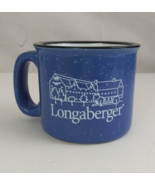 Vintage The Crawford Barn Longaberger Stoneware Blue 3.5&quot; Coffee Cup - $16.28 CAD