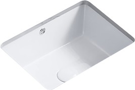 White Rectangle Vessel Sink For Bathrooms Kingwong 13.98&quot; X 9.85&quot; Morden Small - £82.30 GBP