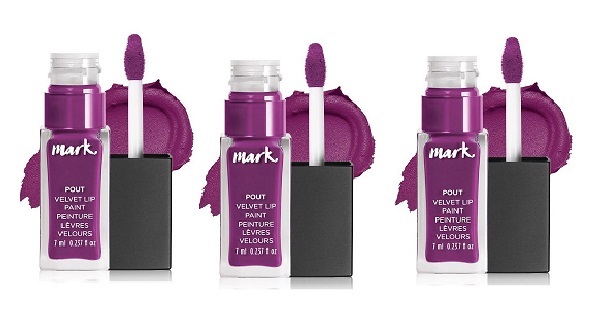 Primary image for Avon Mark Pout Velvet Lip Paint shade Fantasy (Electric Purple)-  3 Pack
