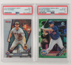 Lotto Di 2 PSA 10 Graduate 2019 Bowman's Migliore / Mega Box Pete Alonso - £156.30 GBP