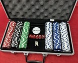 300 Ct Poker 11.5 Gram Chips in Lockable Aluminum Case with Dice - $29.65