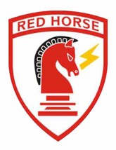 U.S. Air Force Civil Engineer Red Horse Decal - Veteran Owned Business - $4.35