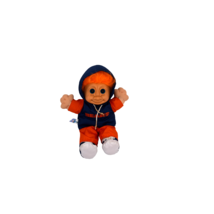 Russ Berrie Troll Doll Kidz Team NFL Chicago Bears Hoodie 12&quot; Orange Hair - £11.84 GBP