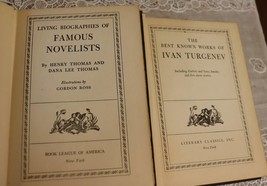 Vintage set of 2 1940&#39;s novels from Book League of America Famous Novelist and B - £11.71 GBP