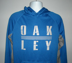 Oakley Hoodie Shirt Mens Medium Regular Fit Polyester Blend Bright Blue - £26.07 GBP