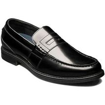 Men's Nunn Bush Lincoln Moc Toe Penny Loafer Shoes Leather Black Multi 85538-009 image 3