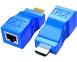 Hdmi Extender Adapter, Hdmi To Rj45 Ethernet Network Converter Over By C... - £11.84 GBP