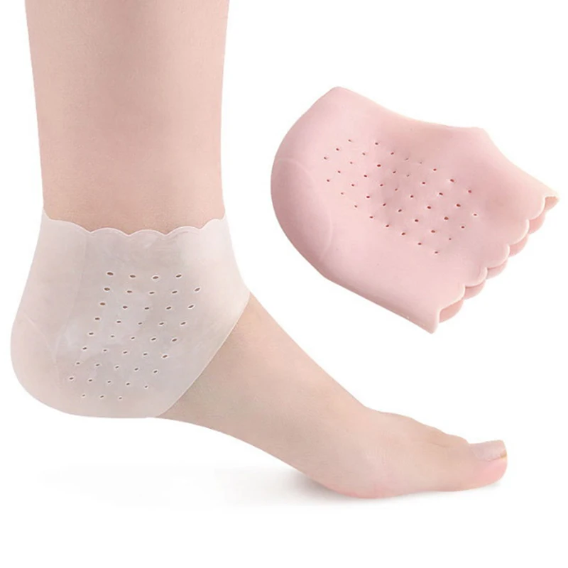 House Home Transparent Silicone Moisturizing Gel Heel Sock Foot Skin Gel Care Su - £19.93 GBP