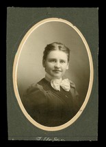 Vintage CDV Photo Flora WATERHOUSE Family Genealogy Waterboro Maine - $10.88