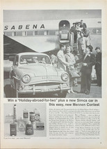 Vintage Mennen 1959 Print Ad Mennen&#39;s Win A Trip Abroad Plus A New Simca Car - £4.61 GBP