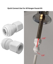 3/8&quot; Faucet Adapter Quick Connect Use For All Kangen Faucet Kit (2 pcs) - £11.20 GBP