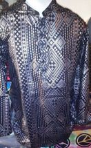 ASSUIT PRINT MEN&#39;S TRIBAL  BLACK  SILVER BOHEMIAN DELUXE SALWAR KAMIZ ATS  - $2,390.14 MXN