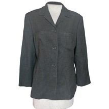 Dark Brown Wool Blend Blazer Jacket Size 2 - £27.69 GBP