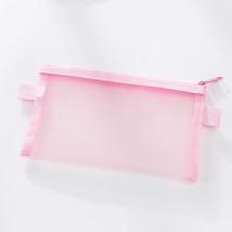 Clear Exam Large Pencil Case Pink - £3.37 GBP