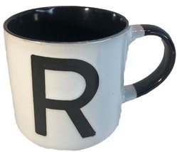 Oversized Personalize “Letter R” Ceramic Coffee Mug Cup 16 oz White-NEW-... - $14.73