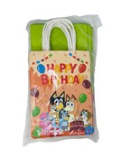 Bluey Happy Birthday Paper Gift Bags (pack of 16) 8&quot;L x 6&quot;W - £19.45 GBP