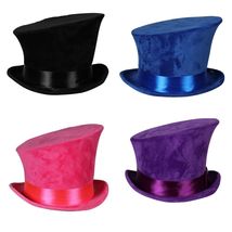 Adult Asymmetric Top Hat Up to 60cm – Mad Hatter / Circus Style – 5 Colours - $47.75