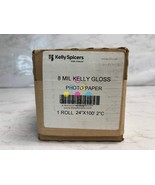 New Kelly Spicers Wide Format 8 mil Gloss Photo Paper 24&quot; x 100&quot; 2&quot;c - €97,09 EUR