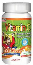 Uncle Moishy Vitamin C with Echinacea 120 Yummy Orange Flavor Jelly Bears - £17.44 GBP