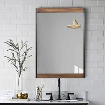 Blue Page Large Rustic Wall Mirror Wall Mounted Rectangular Mirror For Living - $103.97