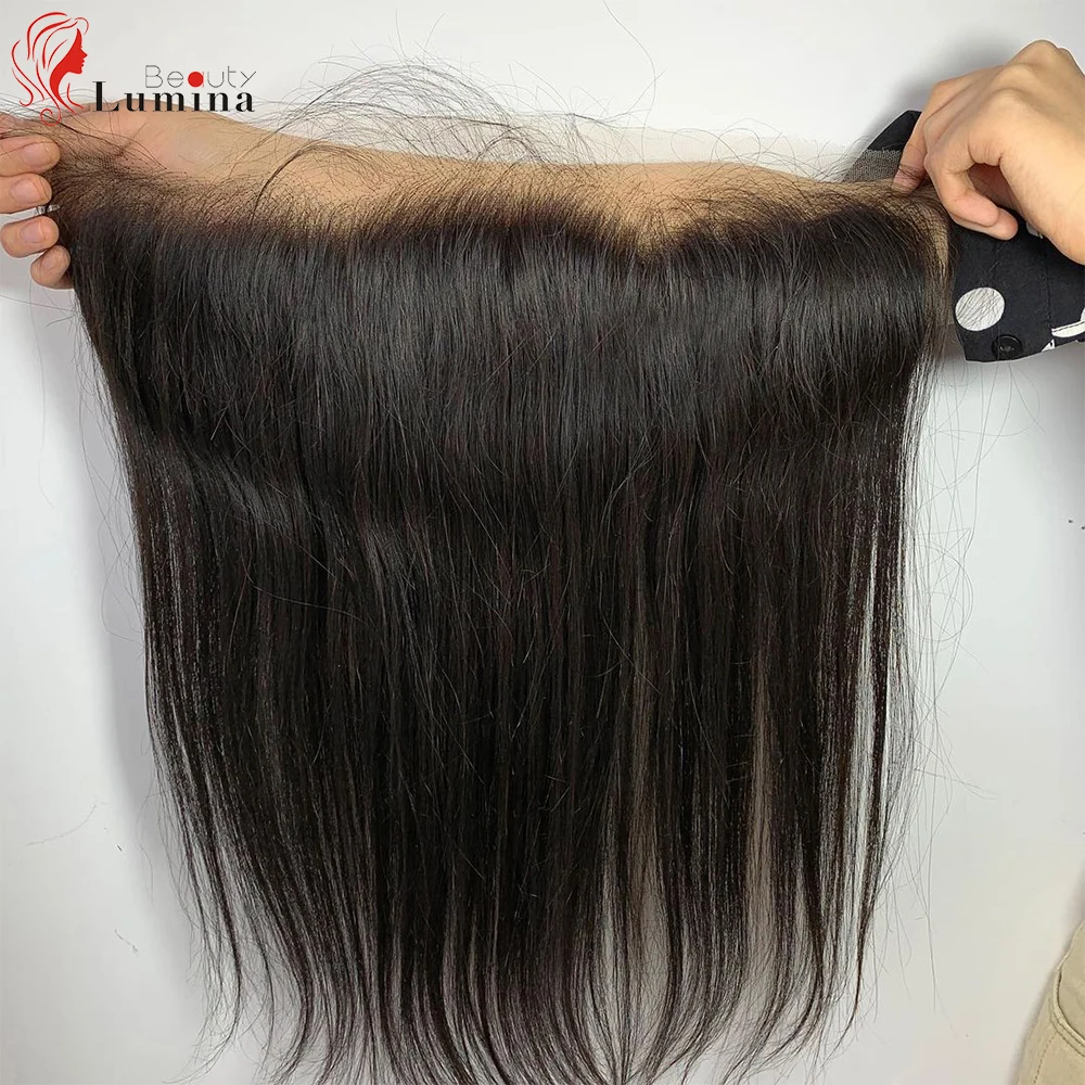 Straight 13x4 Lace Frontal Brazilian 100% Human Hair Remy 4x4/5x5 Handtied Lace - $16.88+