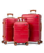  3 Piece Luggage Set, ABS Hardside Lightweight Suitcase with TSA Lock Sp... - €72,85 EUR
