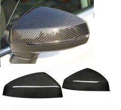REAL CARBON FIBER MIRROR COVERS FOR 14-19 AUDI A3 S3 RS3 WITH OUT LANE A... - £73.21 GBP