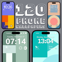 Geometric Phone Wallpapers, 120 screen designs, unique smartphone patterns - £1.35 GBP