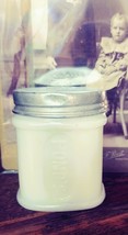 Vintage Milk Glass Pond&#39;s Cold Cream Jar w/Aluminum Lid - £9.55 GBP