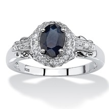 Topaz And Blue Sapphire Sterling Silver Ring Size 6 7 8 9 10 - £160.38 GBP