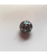 vintage pandora charm blue/teal enamel 925 Ale - $27.45 CAD