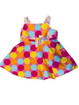 Rare Too Dress Size 24 Months Sleeveless Baby Girl Toddler Multicolor Wi... - $5.70